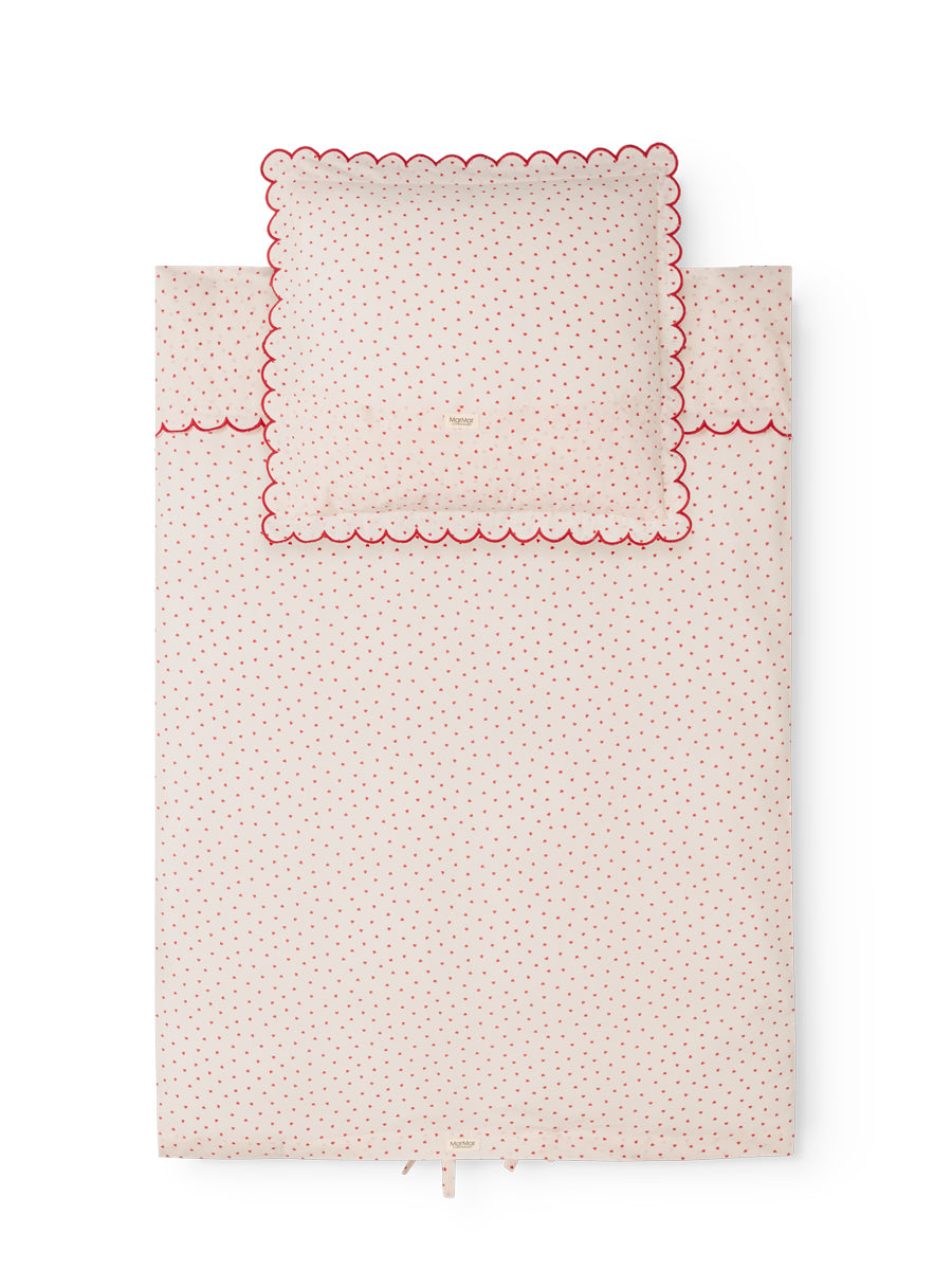 Baby sengetøj fra MarMar - Happy Hearts