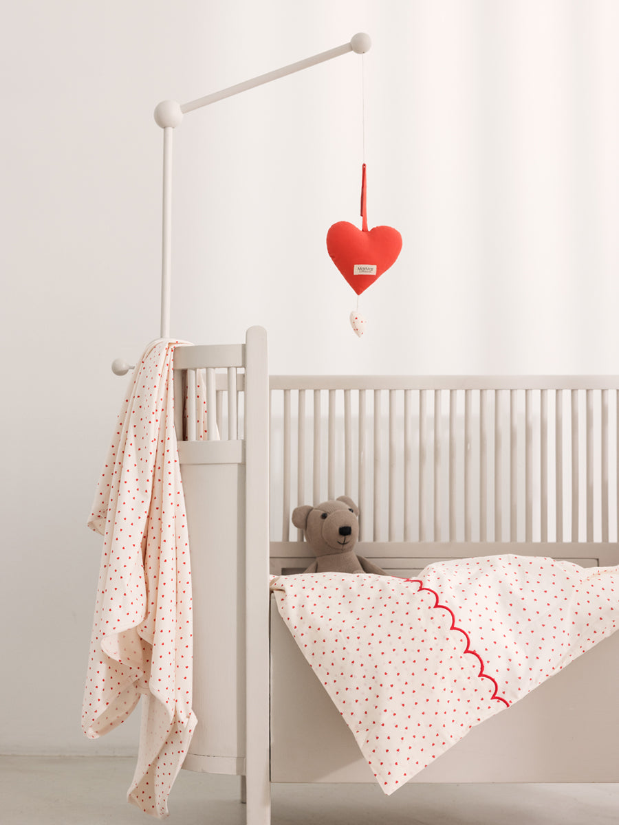 Baby sengetøj fra MarMar - Happy Hearts,