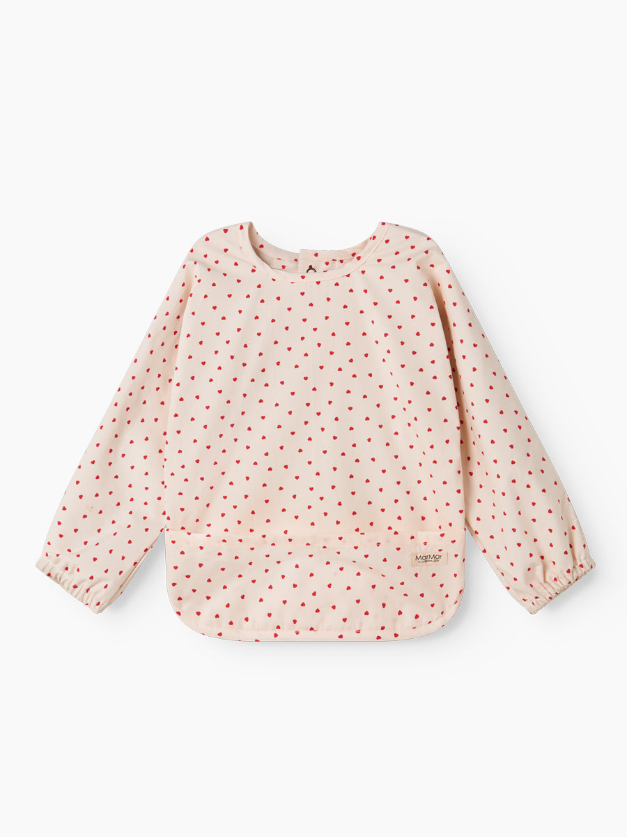 Hagesmæk med ærmer fra MarMar - Happy Hearts