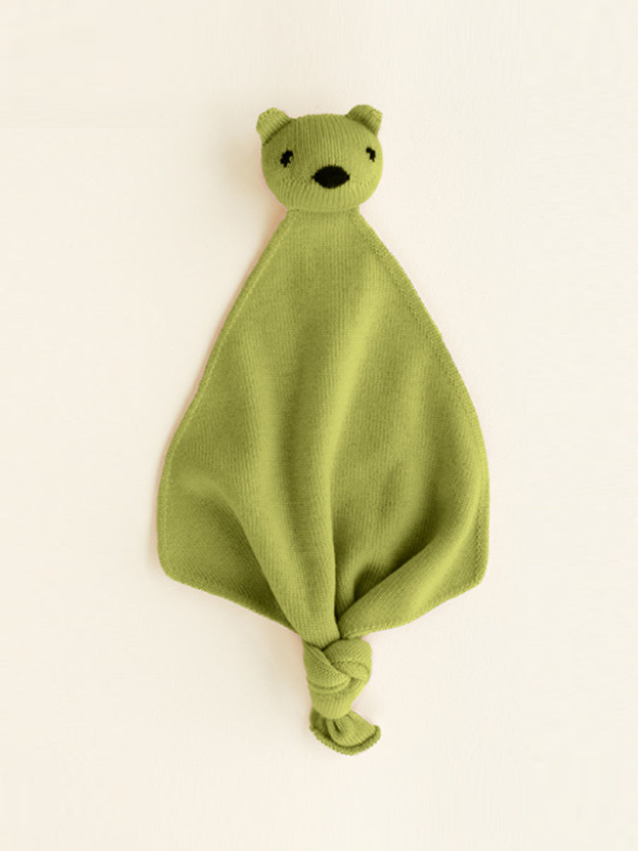 Nusseklud i merino uld fra Hvid Knitware - Teddy Tokki, Lime pop