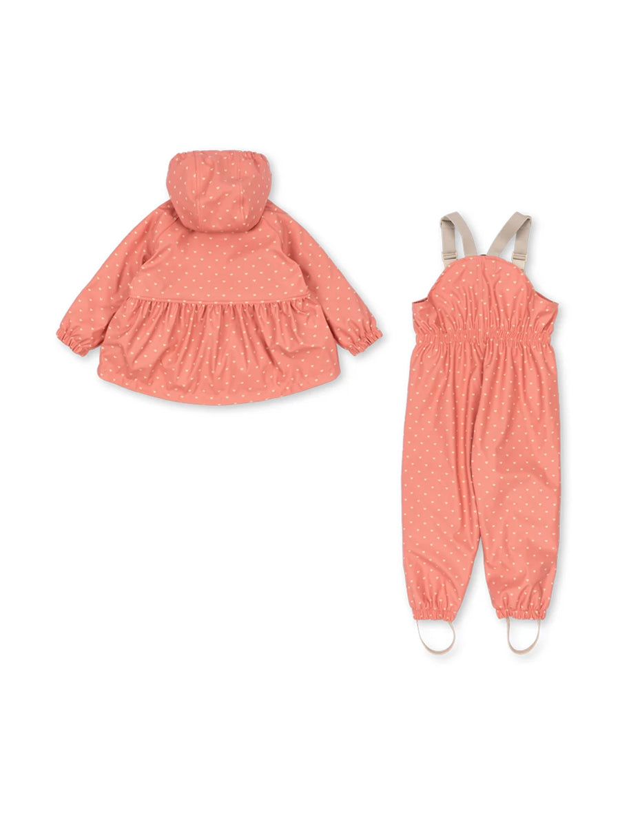 Regntøj med fleece fra Konges Sløjd - Coeur Feathers.