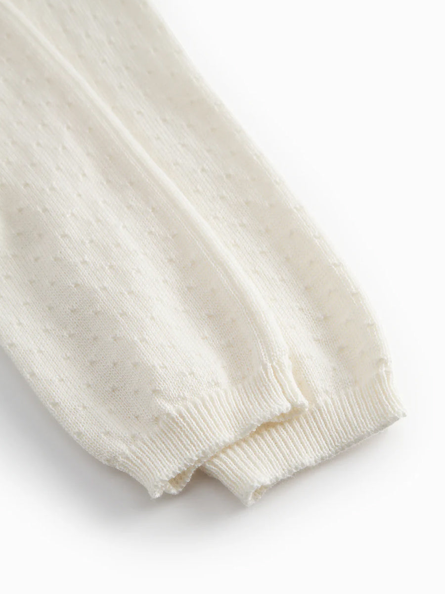 Strik bukser fra MarMar - Gentle white.