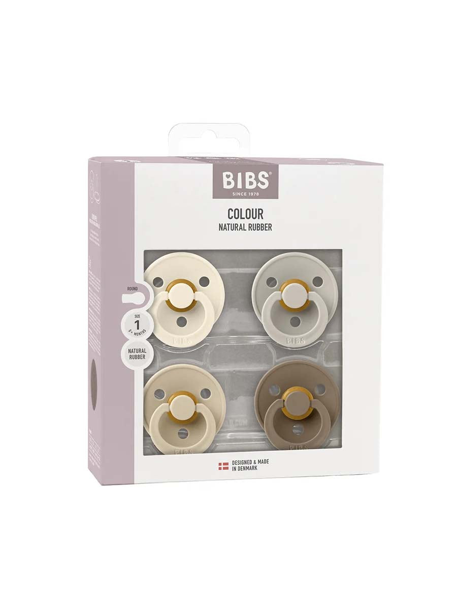 Sutter Colour fra BIBS (4 stk) - Ivory / Sand / Vanilla / Dark Oak.