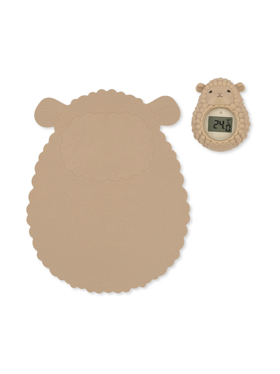 Termometer og bademåtte fra Konges Sløjd - Warm Clay