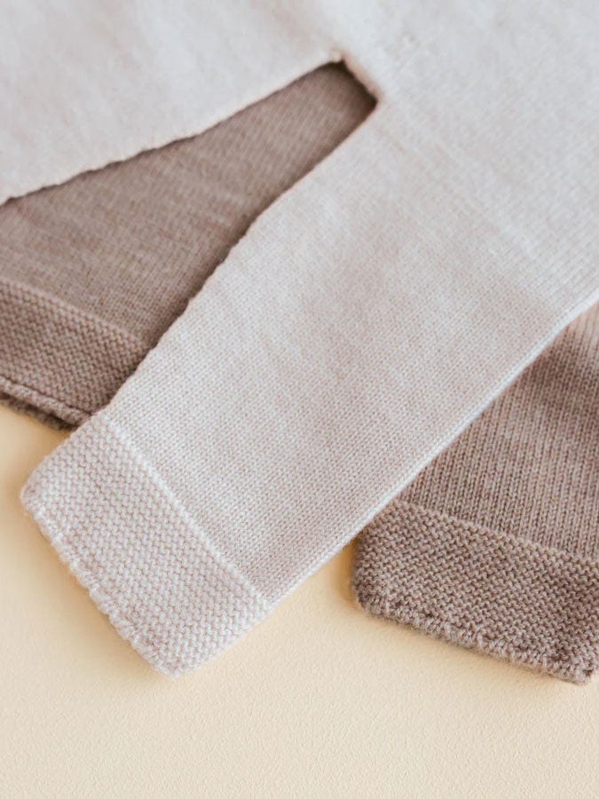 Guido bukser i merinould fra Hvid - Sand