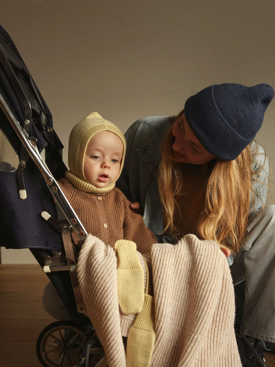 Hvid Knitware Gaston tæppe