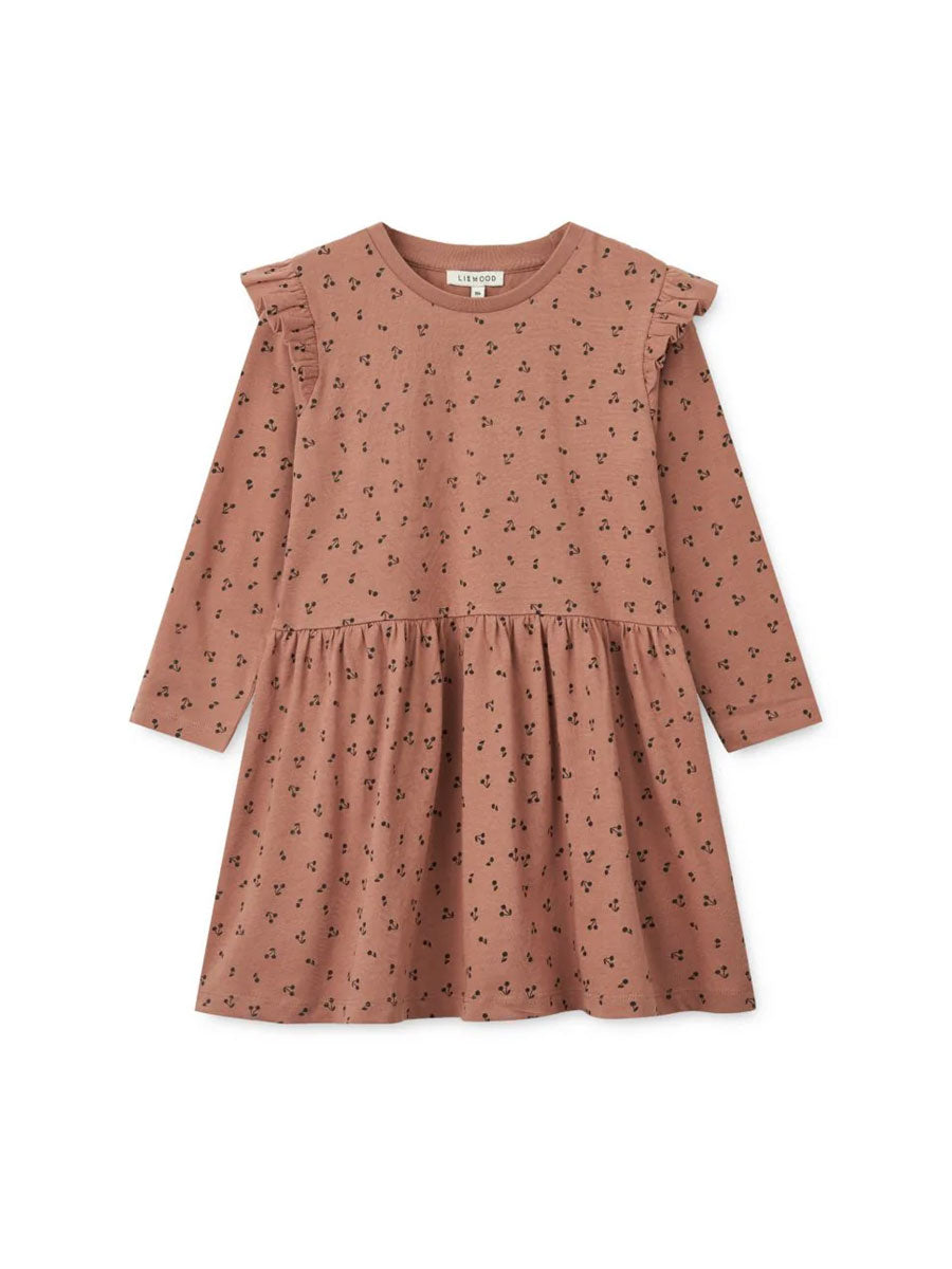 Kjole fra Liewood - Lima Flæsekjole Med Print str 134