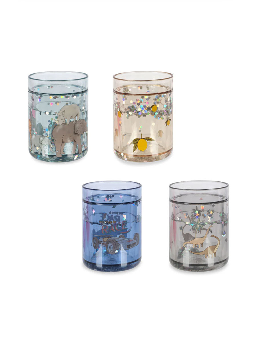 Kopper fra Konges Sløjd (4 stk) - Blue Mix Glitter