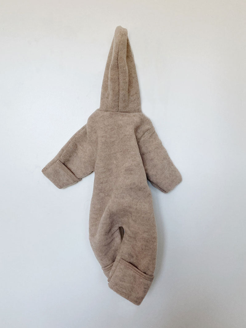 Køredragt i merino uld fra Engel - Sand melange