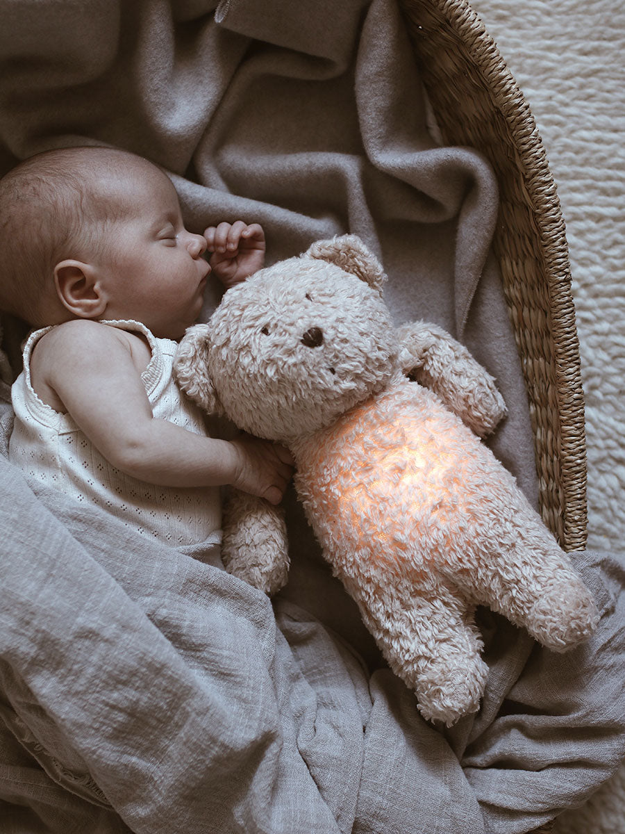 Moonie bamse med lys og lyd