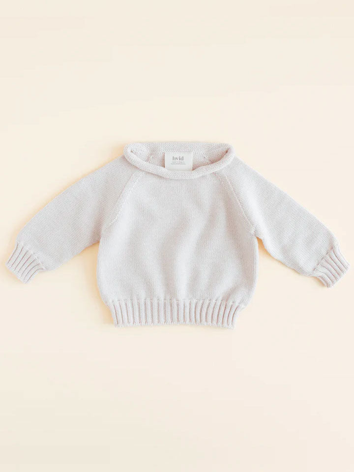 Sweater i merino uld fra Hvid, Georgette - Cream