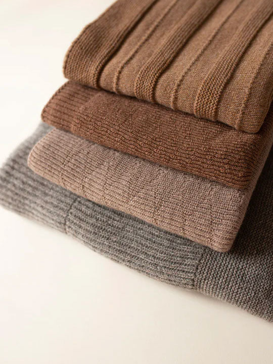 Hvid Knitware tæppe