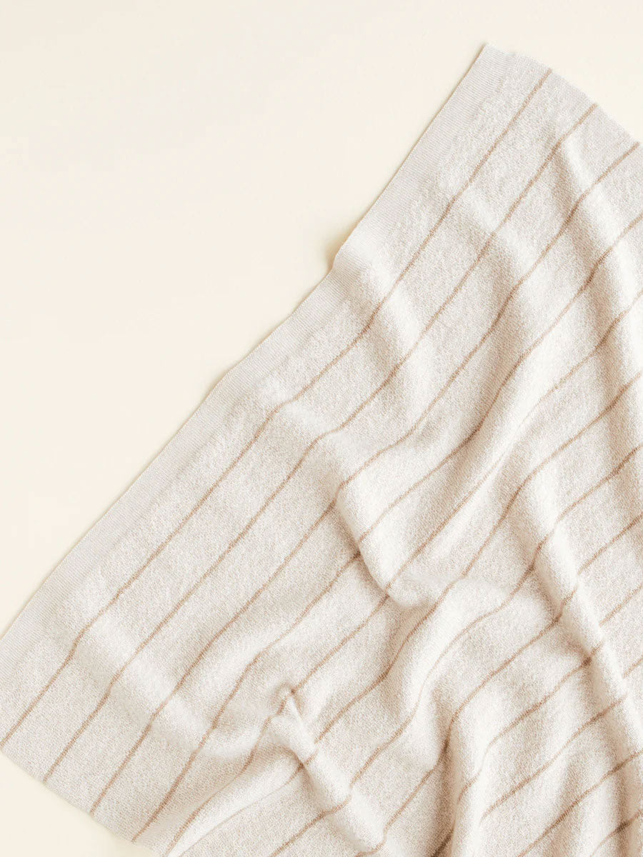 Harry Babytæppe i merino uld fra Hvid Knitware - Cream/Sand