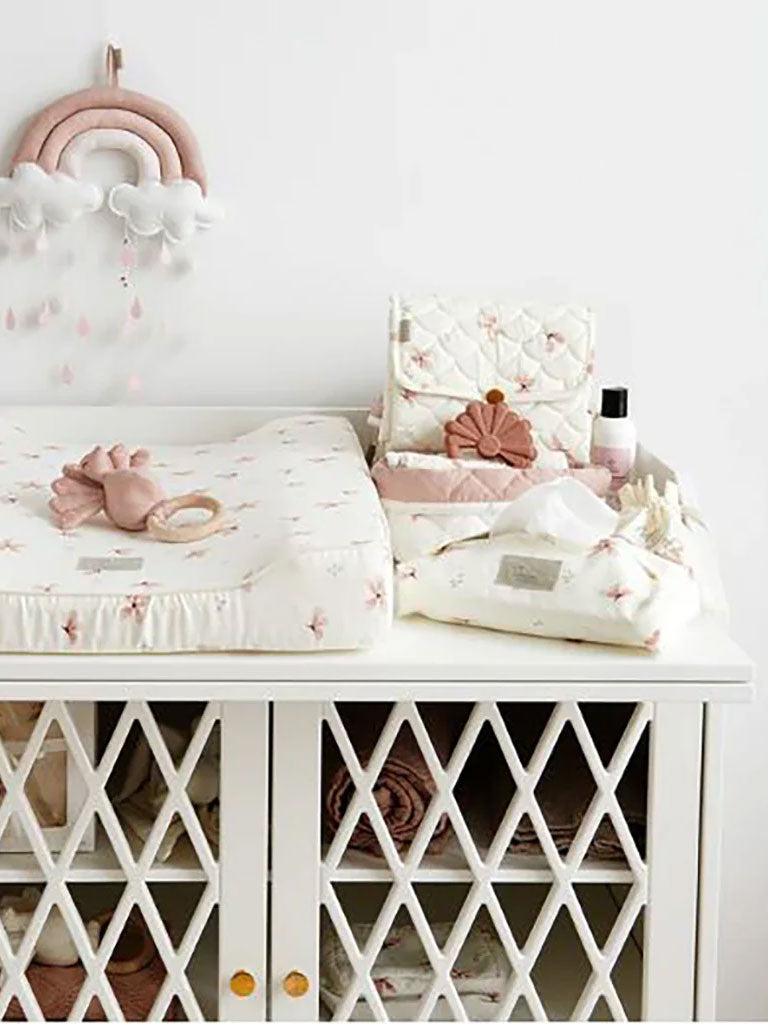 Wet wipe cover fra Cam Cam - Windflower Creme