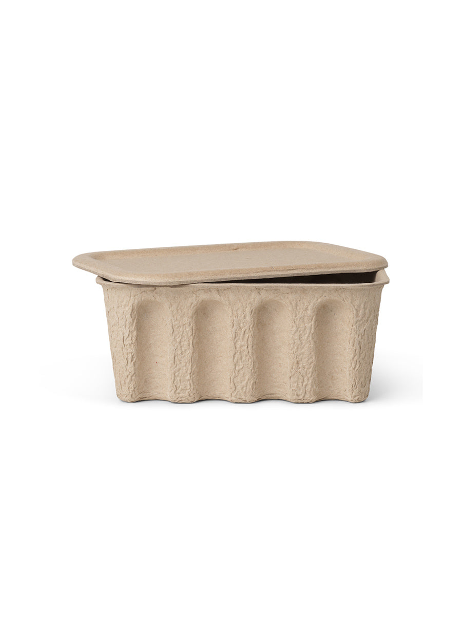 Opbevaringsboks fra Ferm Living, Small (2 stk) - Beige.