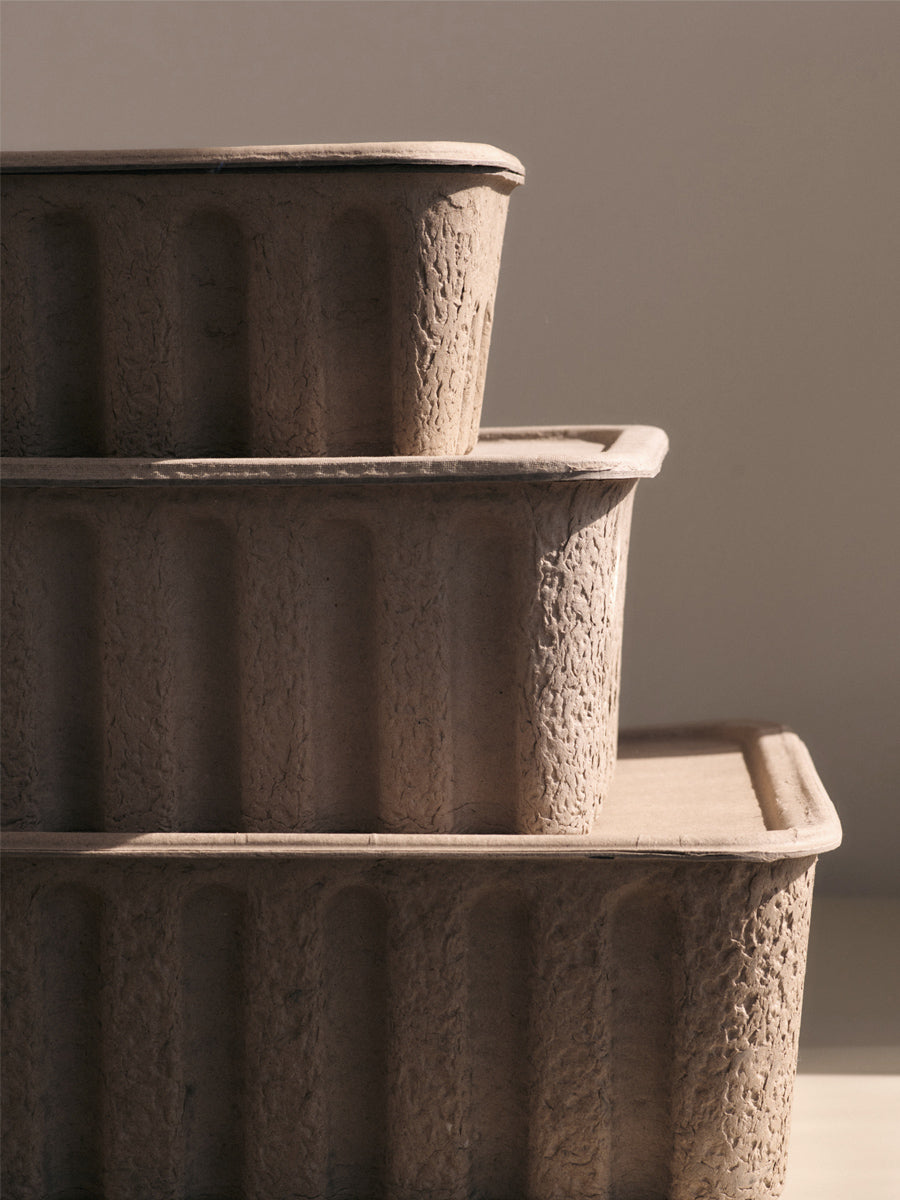 Opbevaringsboks fra Ferm Living, Small (2 stk) - Beige - 3str
