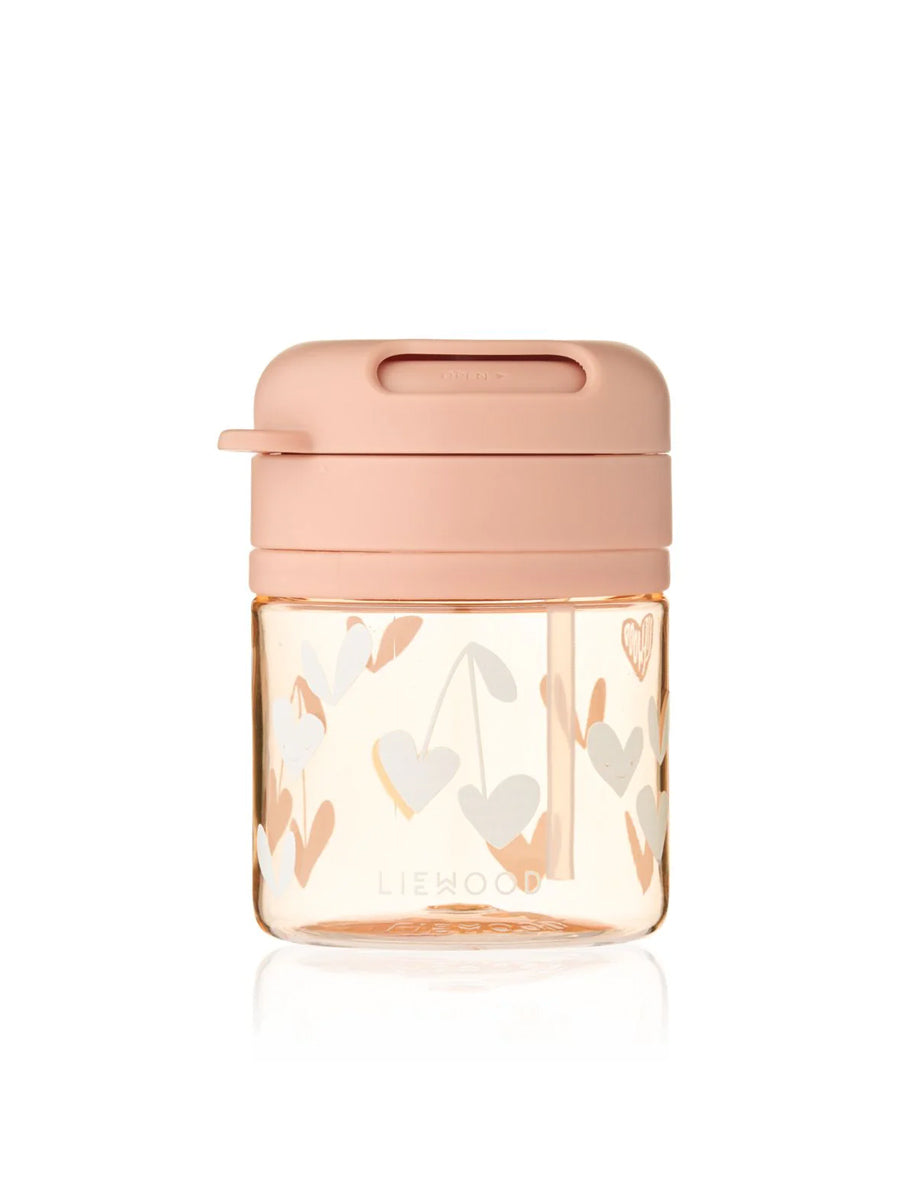 Kop med sugerør fra Liewood - Sweethearts / Pale tuscany