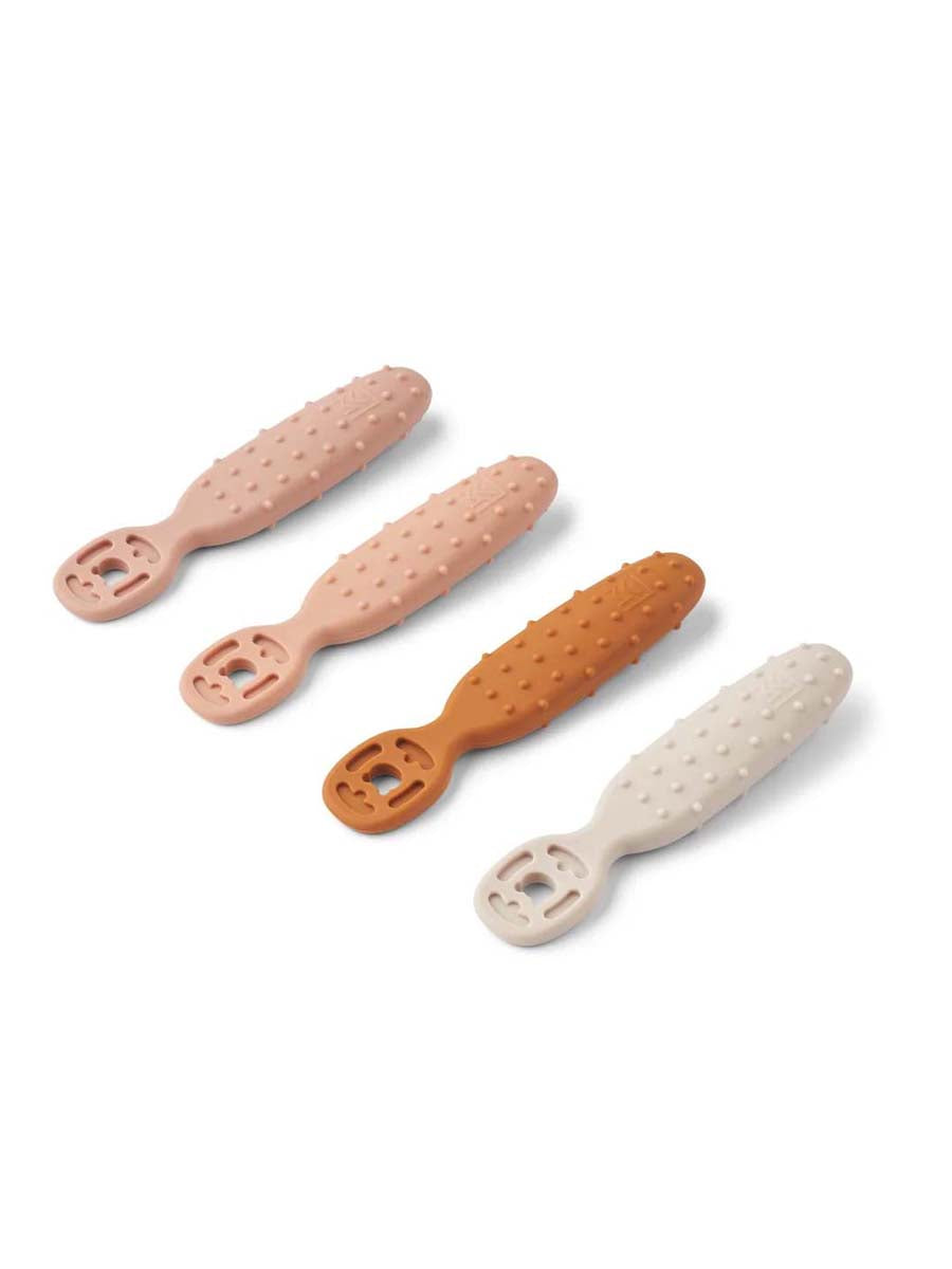 Baby Læringsskeer fra Liewood (4 stk) - Pale Tuscany multi mix