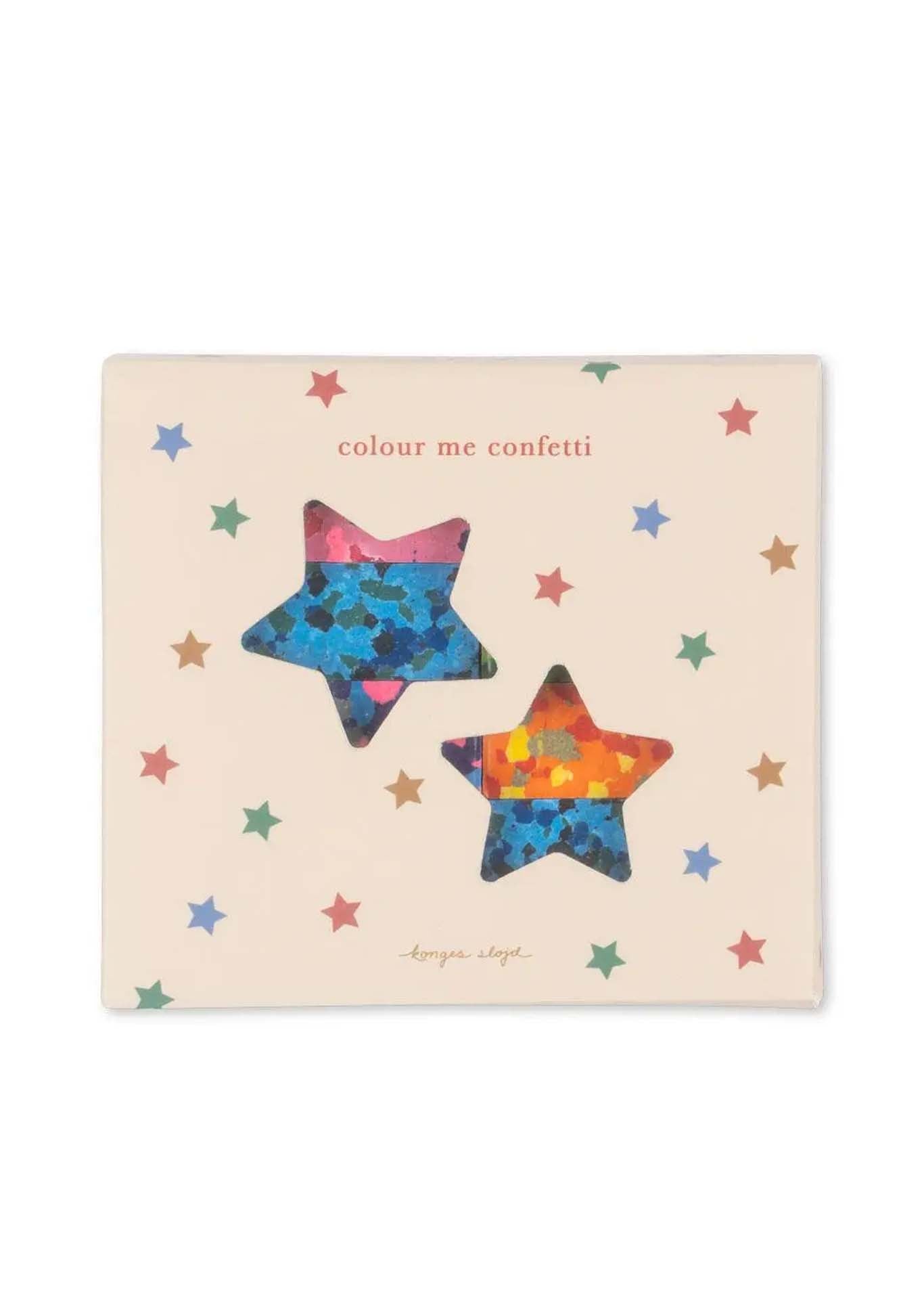 Farvekridt fra Konges Sløjd - Confetti Multi Star