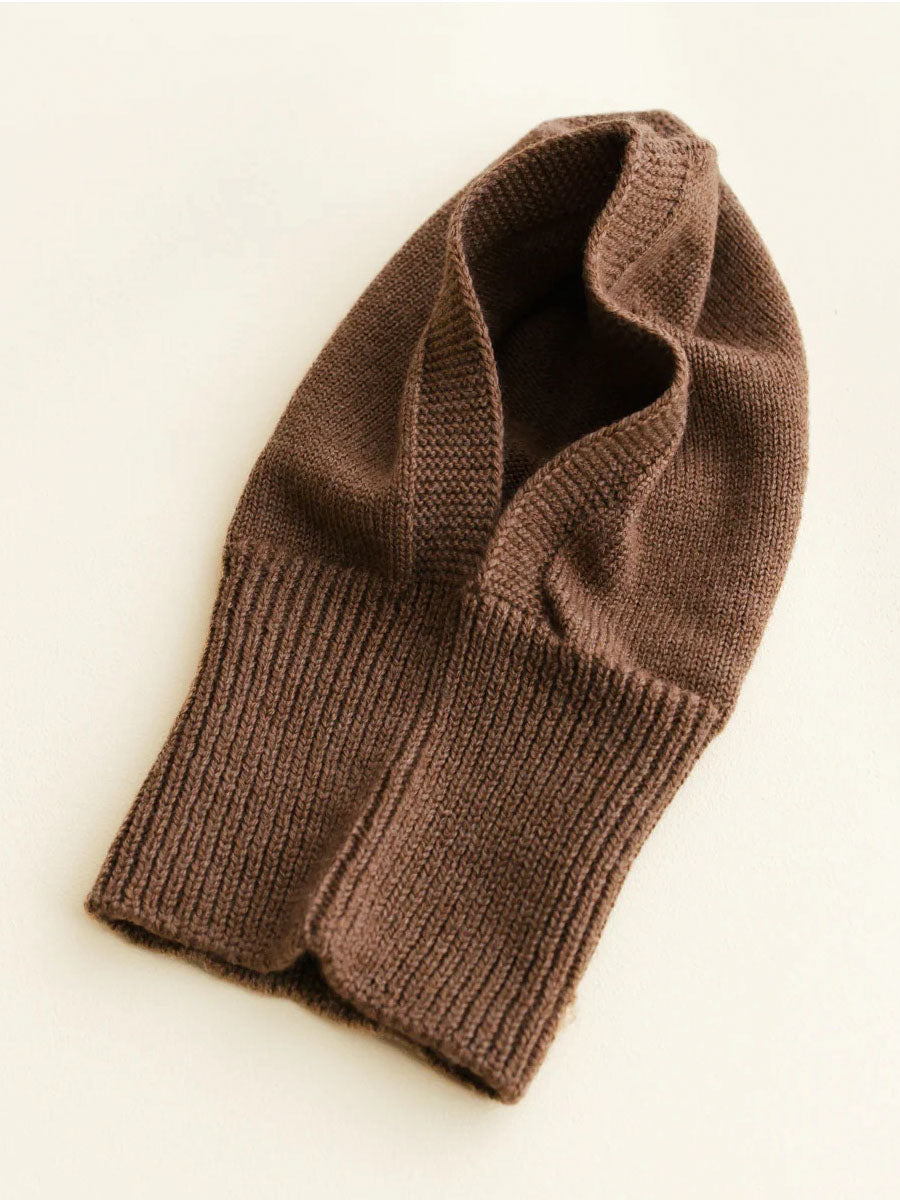 Elefanthue i merino uld fra Hvid Knitware - Mocha