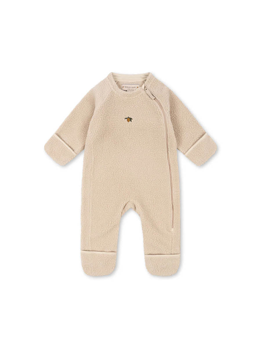 Teddy onesie køredragt fra Konges Sløjd - Oxford Tan