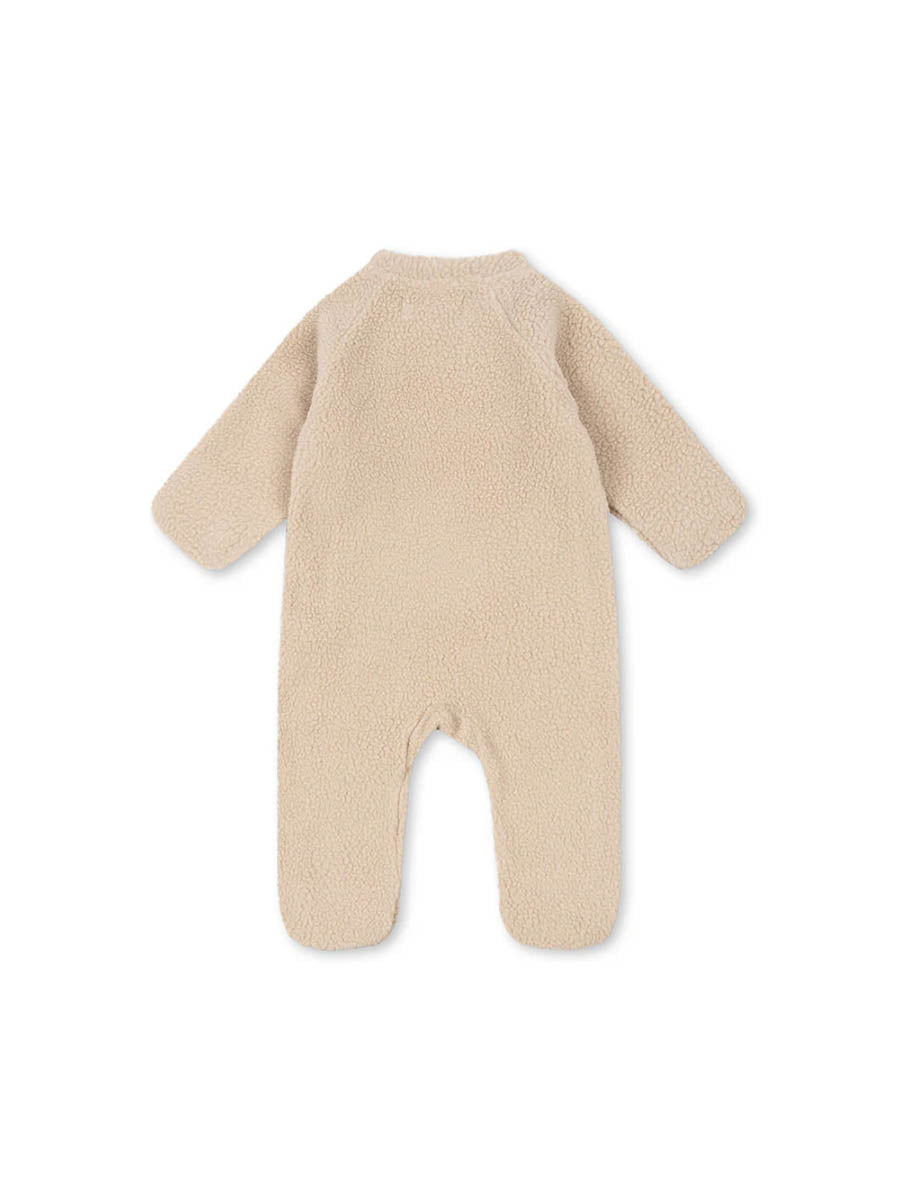 Teddy onesie køredragt fra Konges Sløjd - Oxford Tan1