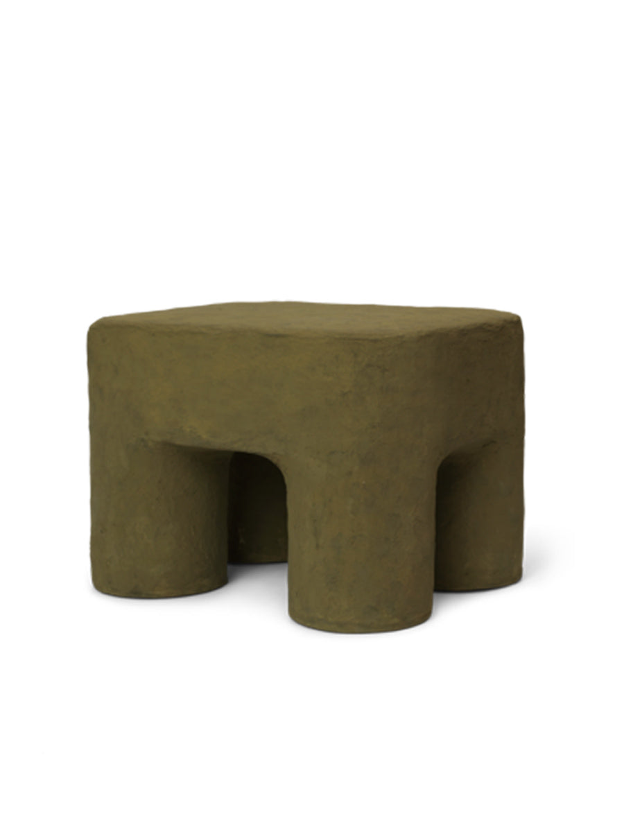 Skammel fra Ferm Living, Podo - Khaki.