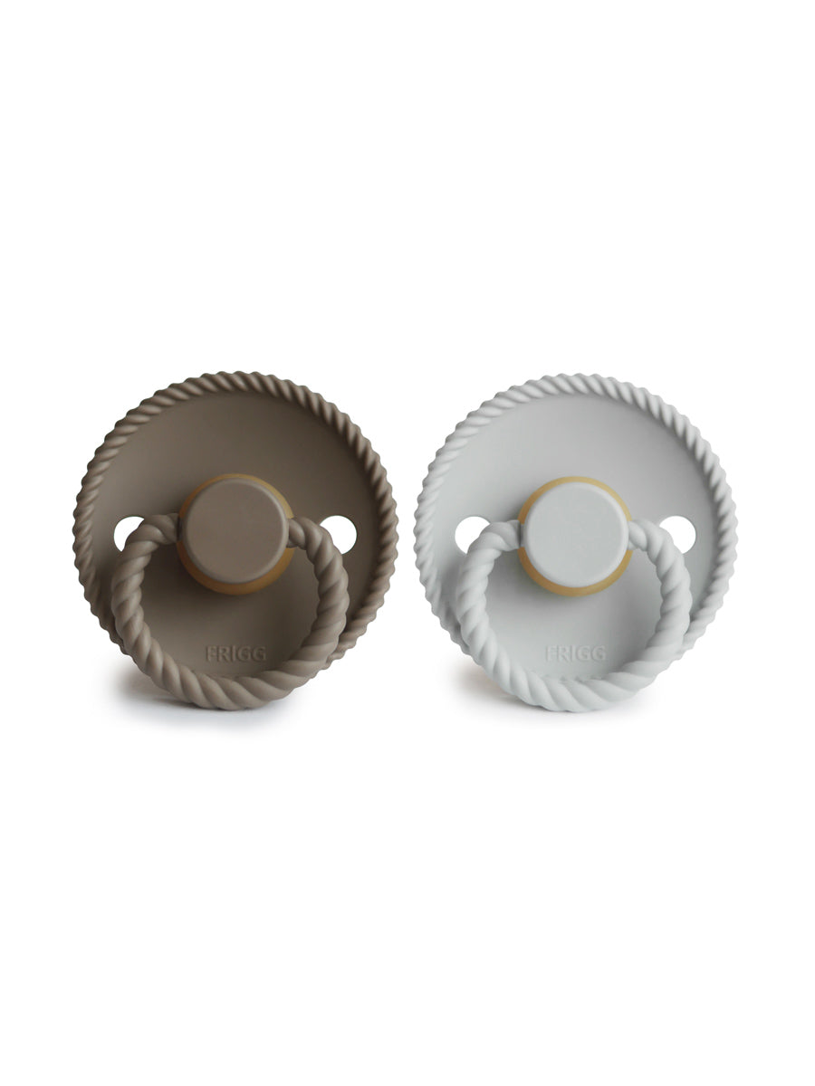 Runde sutter fra Frigg, Rope (2-pak) - Portobello/Silver Gray