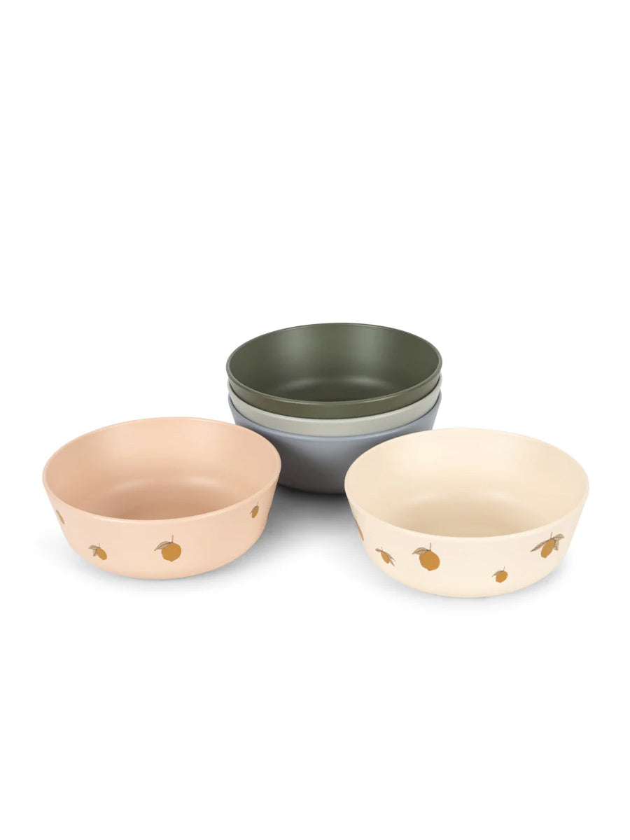5-pak skåle fra Konges Sløjd - Lemon mix