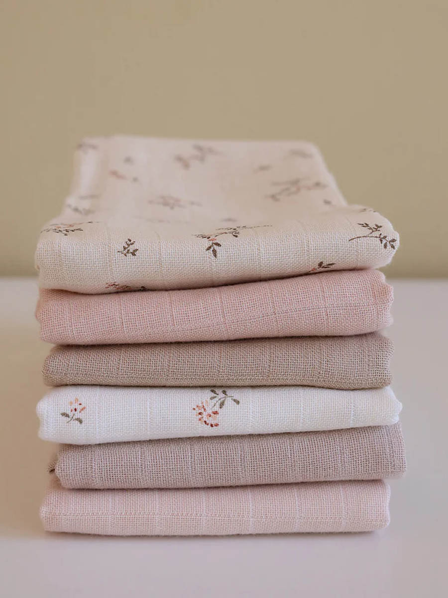 Pakke med tre bløde, økologiske stofbleer fra Cam Cam