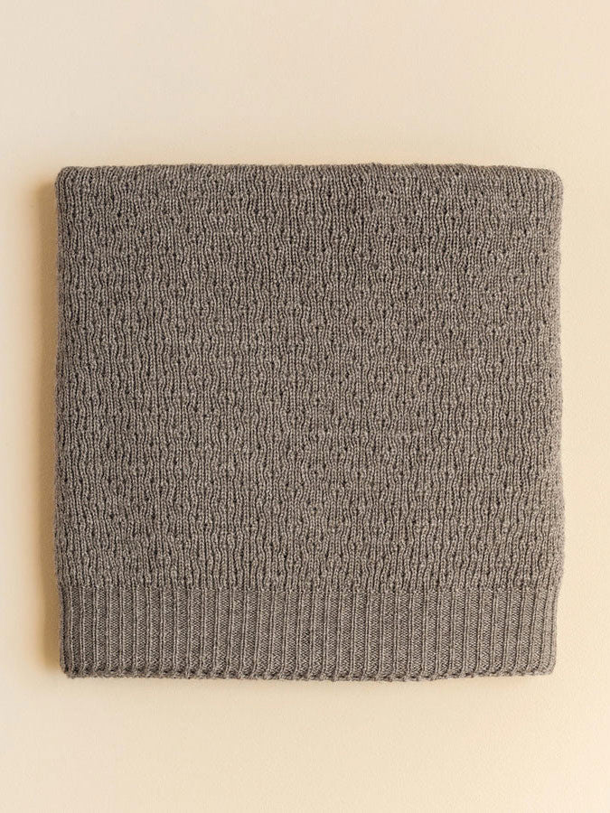 Babytæppe i merino uld fra Hvid Knitware - Dora Otter