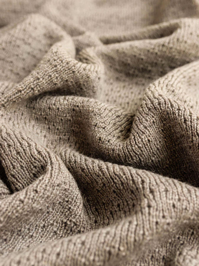 Babytæppe i merinould fra Hvid Knitware - Dora Otter