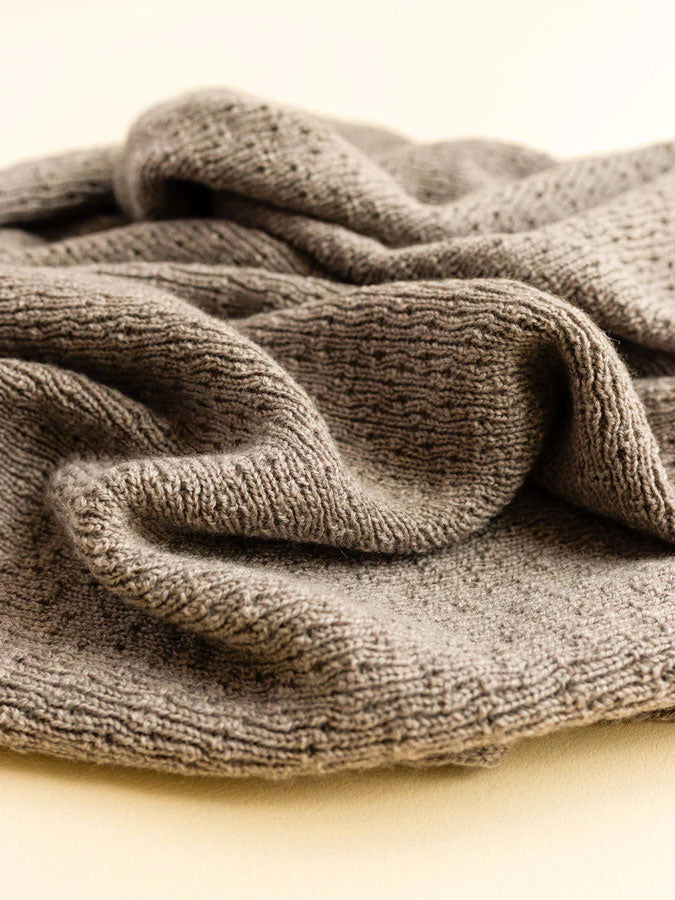 Hvid Knitware baby tæppe