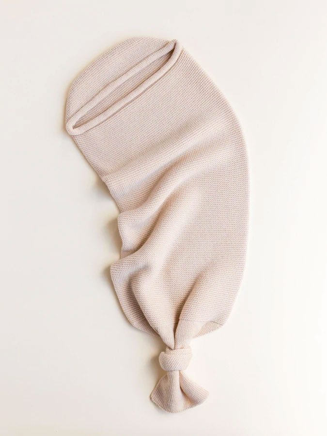 Svøb/Sovepose i merino uld fra Hvid Knitware - Oat