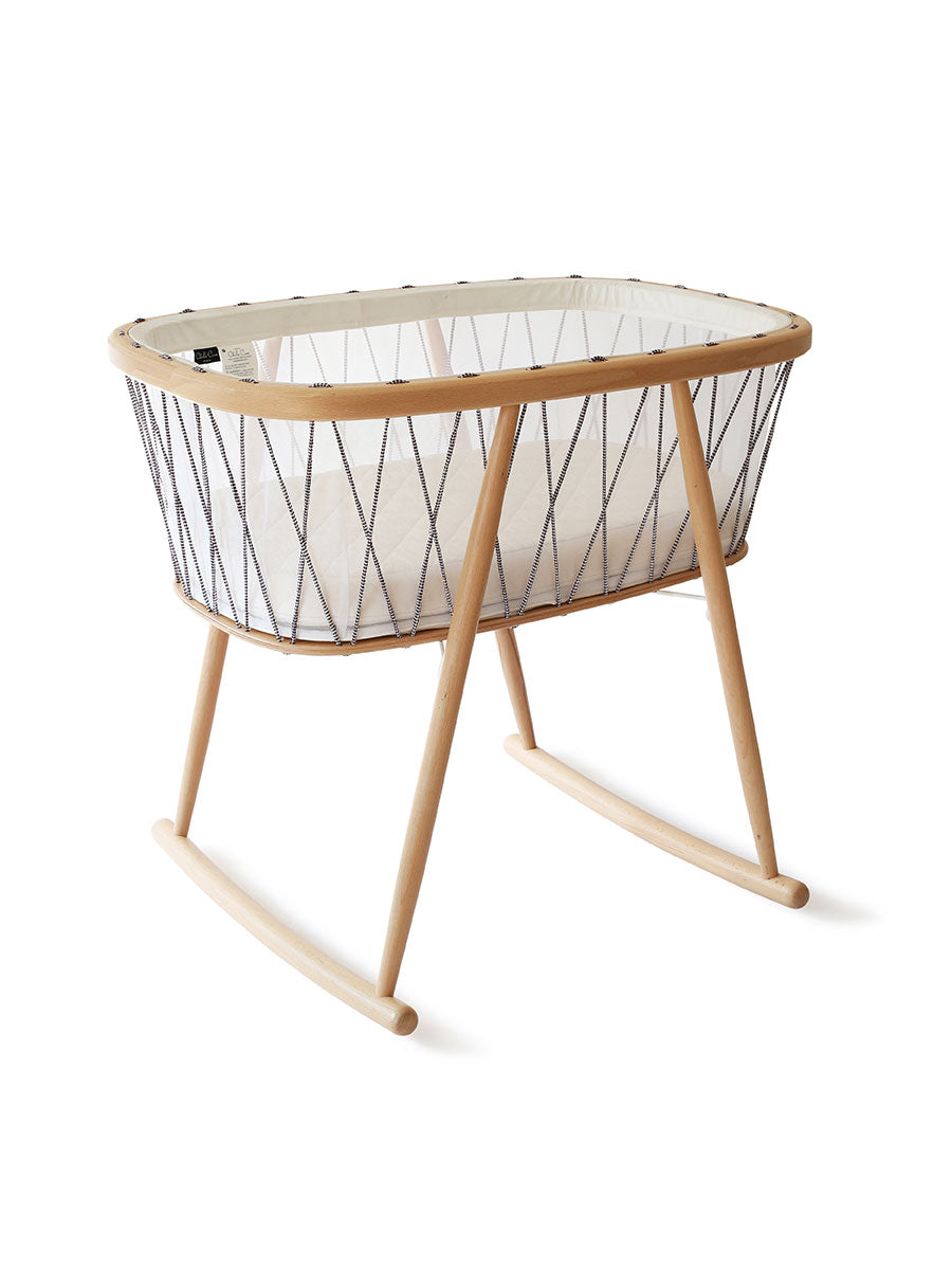 Vugge med madras fra Charlie Crane - Kumi Black & White