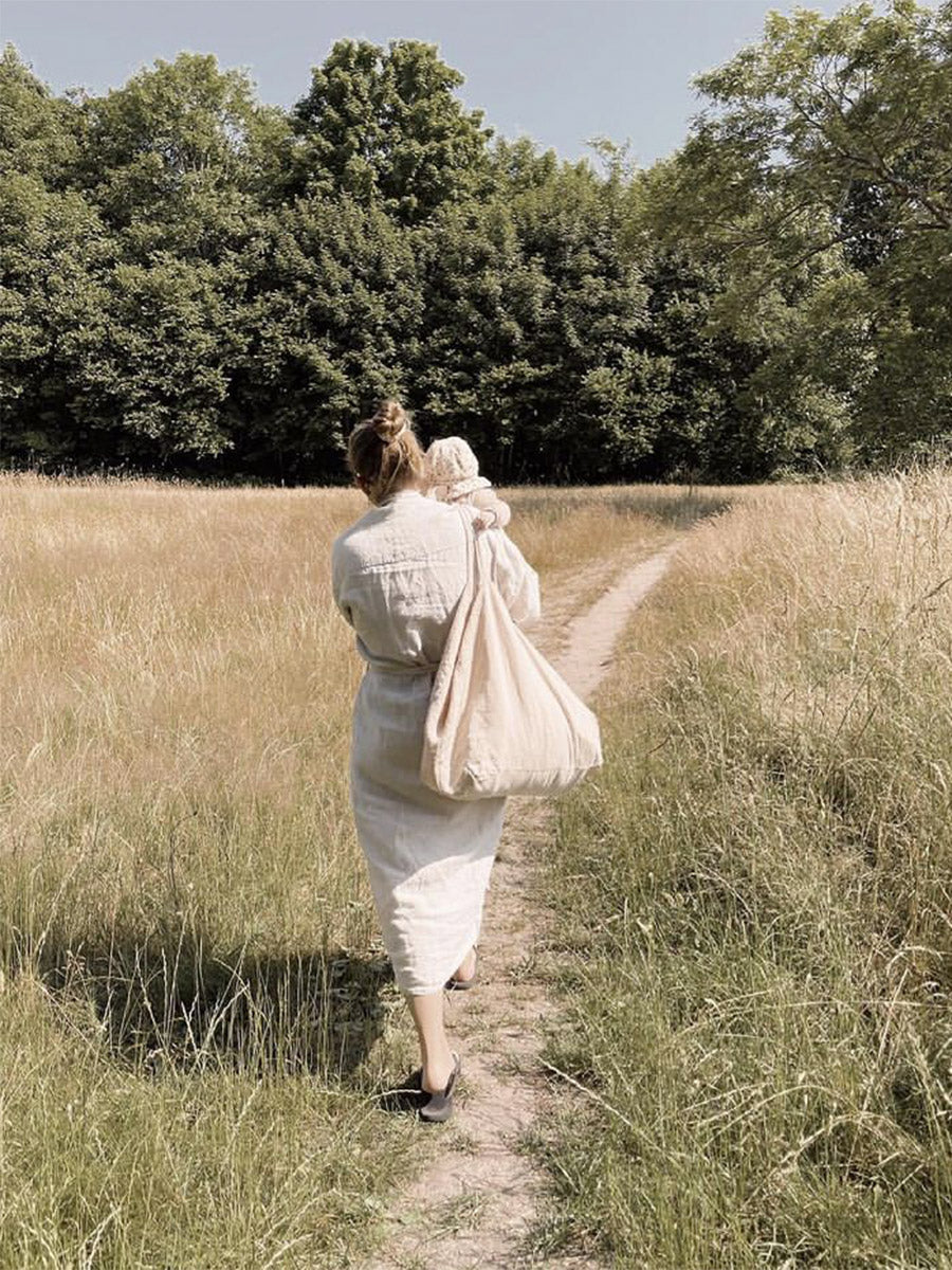 Stor taske fra Linge Particulier - Sand