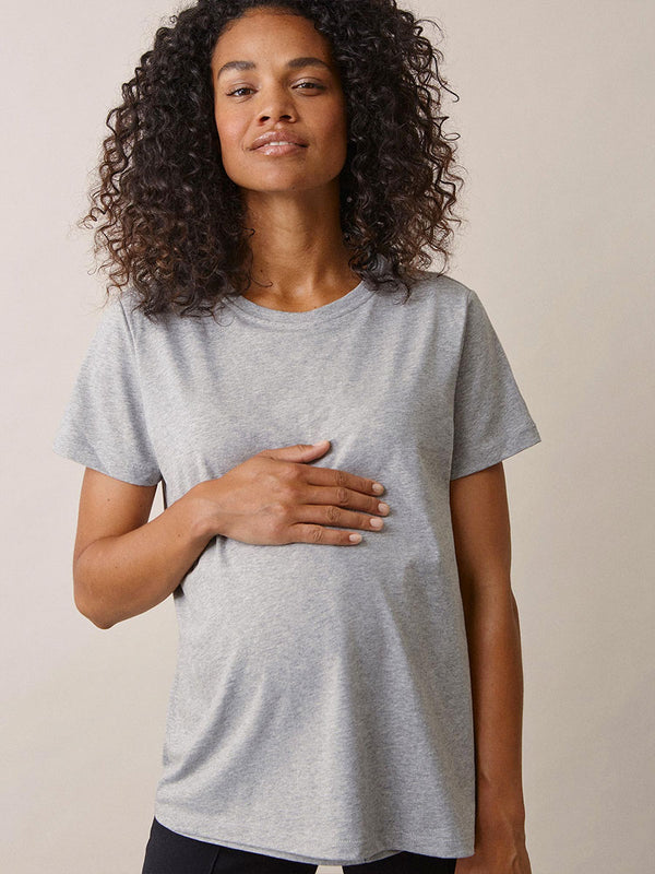 T-shirt til amning fra Boob design - Grey Melange