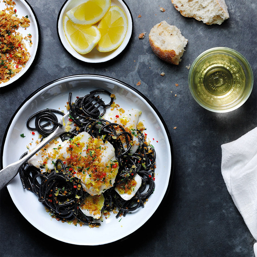 Falcon skål i sort emalje