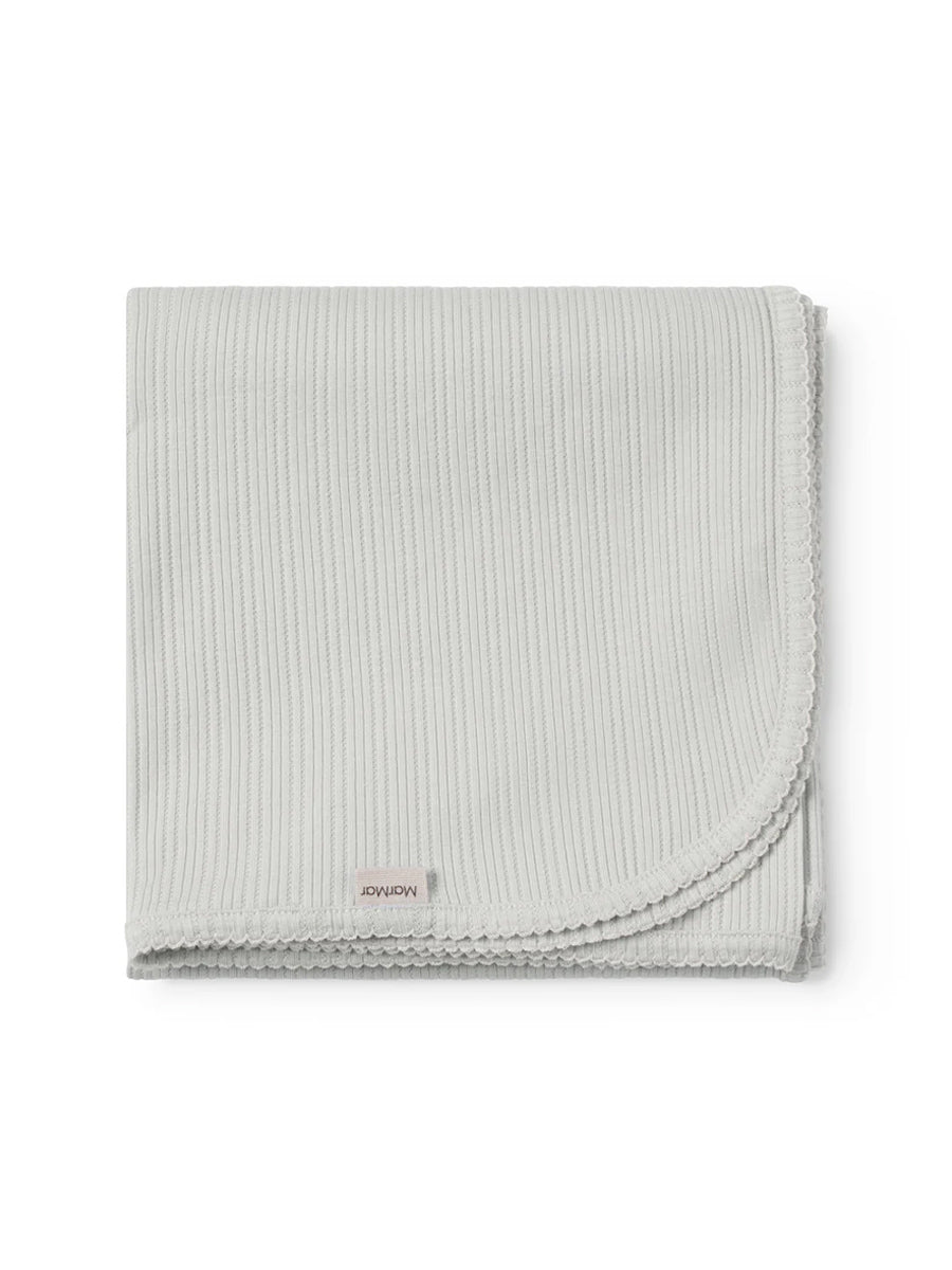 Babytæppe i blød pointelle fra MarMar - Morning Dew
