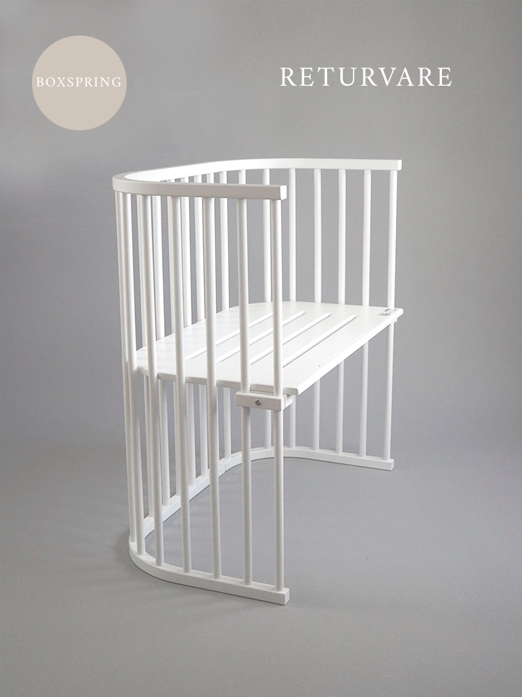 RETURVARE - Babyseng fra Babybay, Boxspring ubehandlet træ