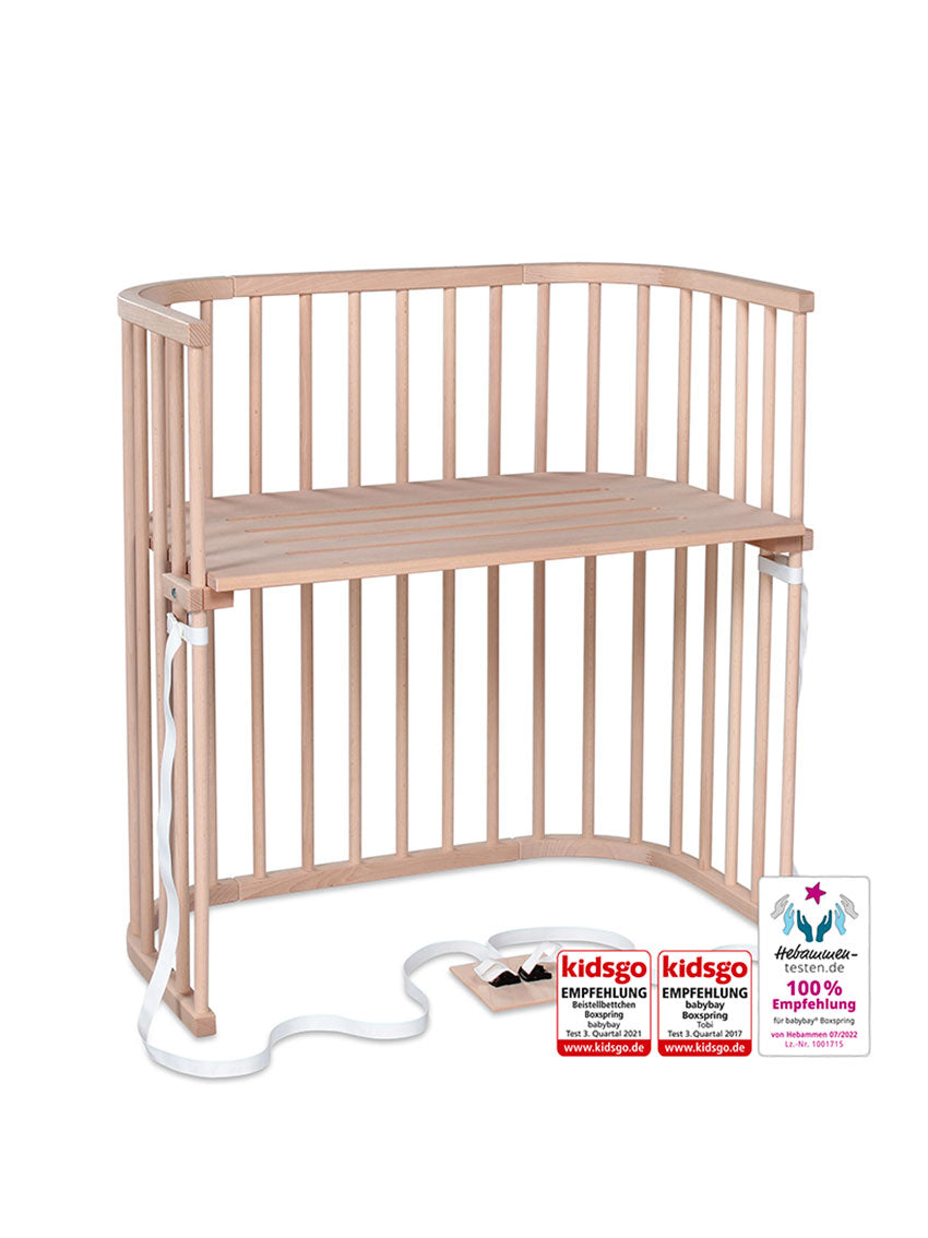 Babybay Boxspring sideseng - ubehandlet træ