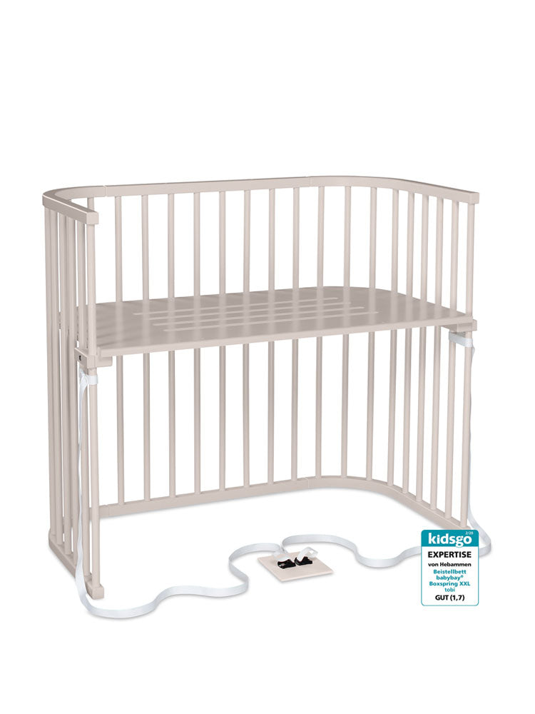 XXL bedside crib fra Babybay (ekstra plads og længere brug)