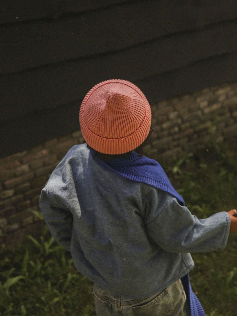 Beanie i merino uld fra Hvid Knitware, Fonzie - Bubblegum