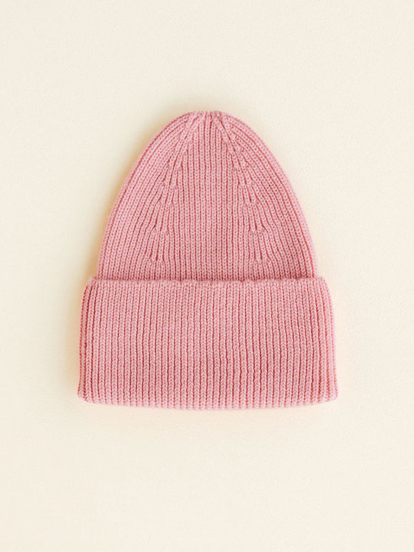 Beanie i merino uld fra Hvid Knitware, Fonzie - Bubblegum