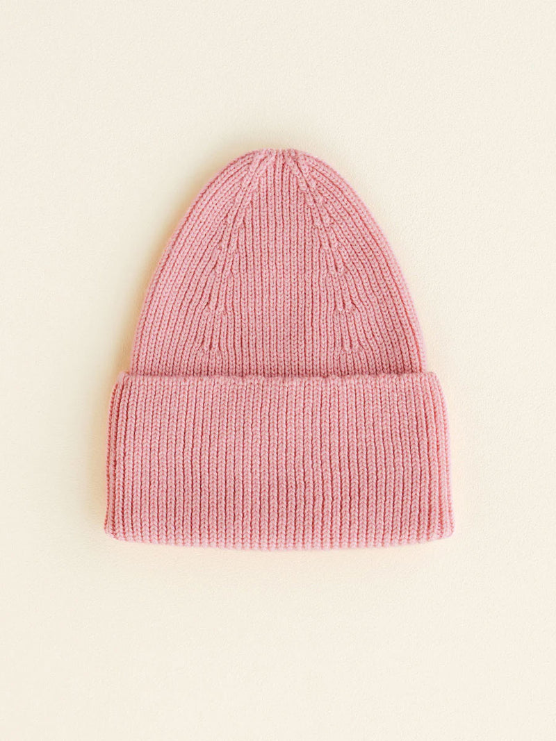 Beanie i merino uld fra Hvid Knitware, Fonzie - Bubblegum