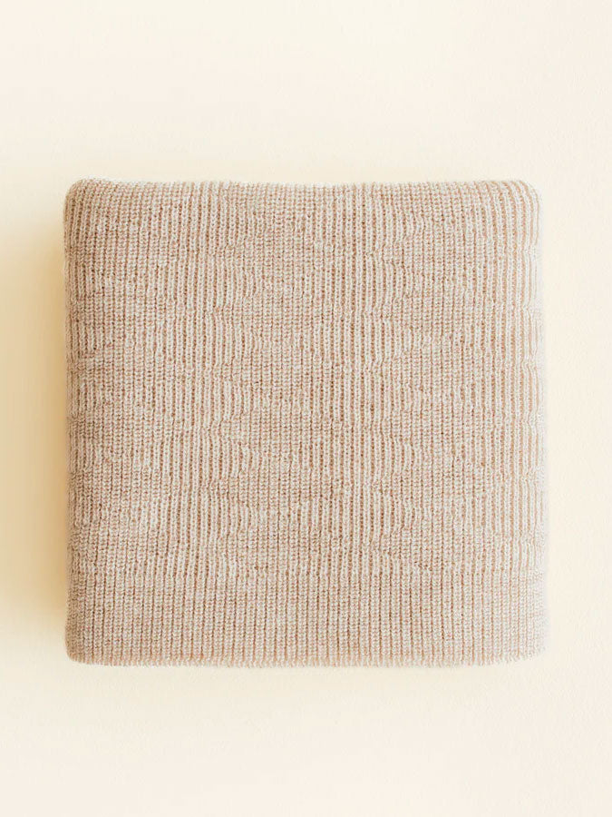 Babytæppe i merino uld fra Hvid Knitware - Herbie Ecru