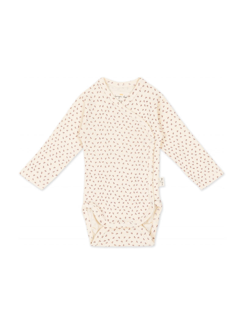 Newborn body fra Konges Sløjd - Tiny Clover Beige