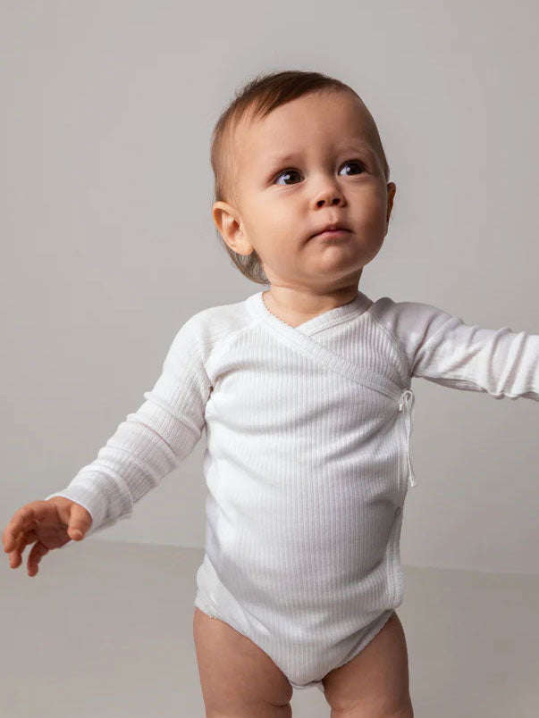 Body med rib fra MarMar - Gentle White