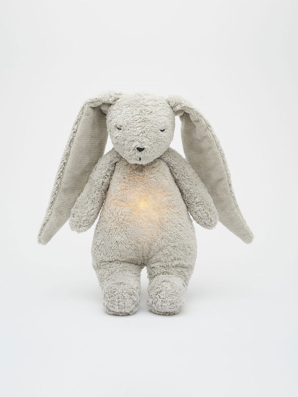 Bamse med lys og lyd fra Moonie, Bunny - Grey