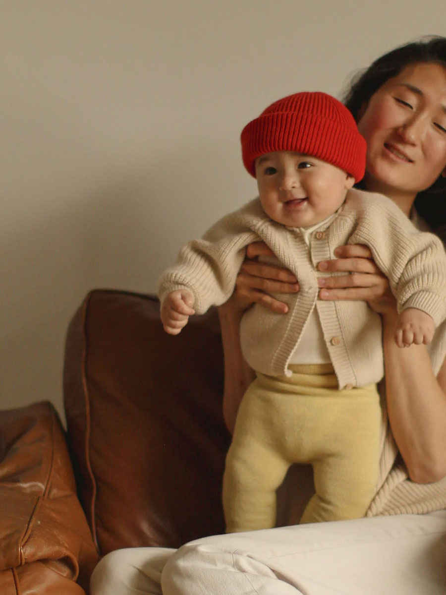 Inga cardigan i merinould fra Hvid Knitware